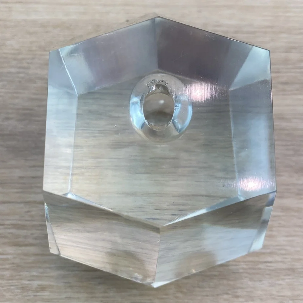 MCM Timo Sarpaneva Ittalia Finland Cristal‎ Block Bud Vase